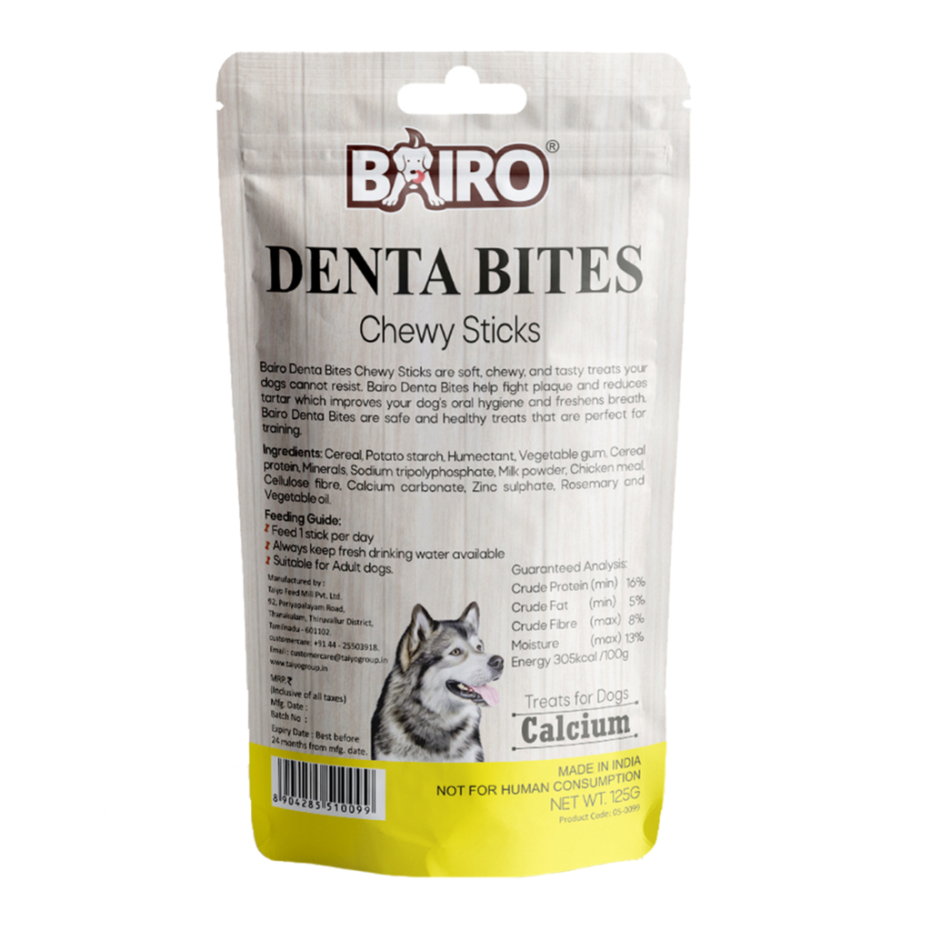 Bairo Denta Bites Calcium 125g