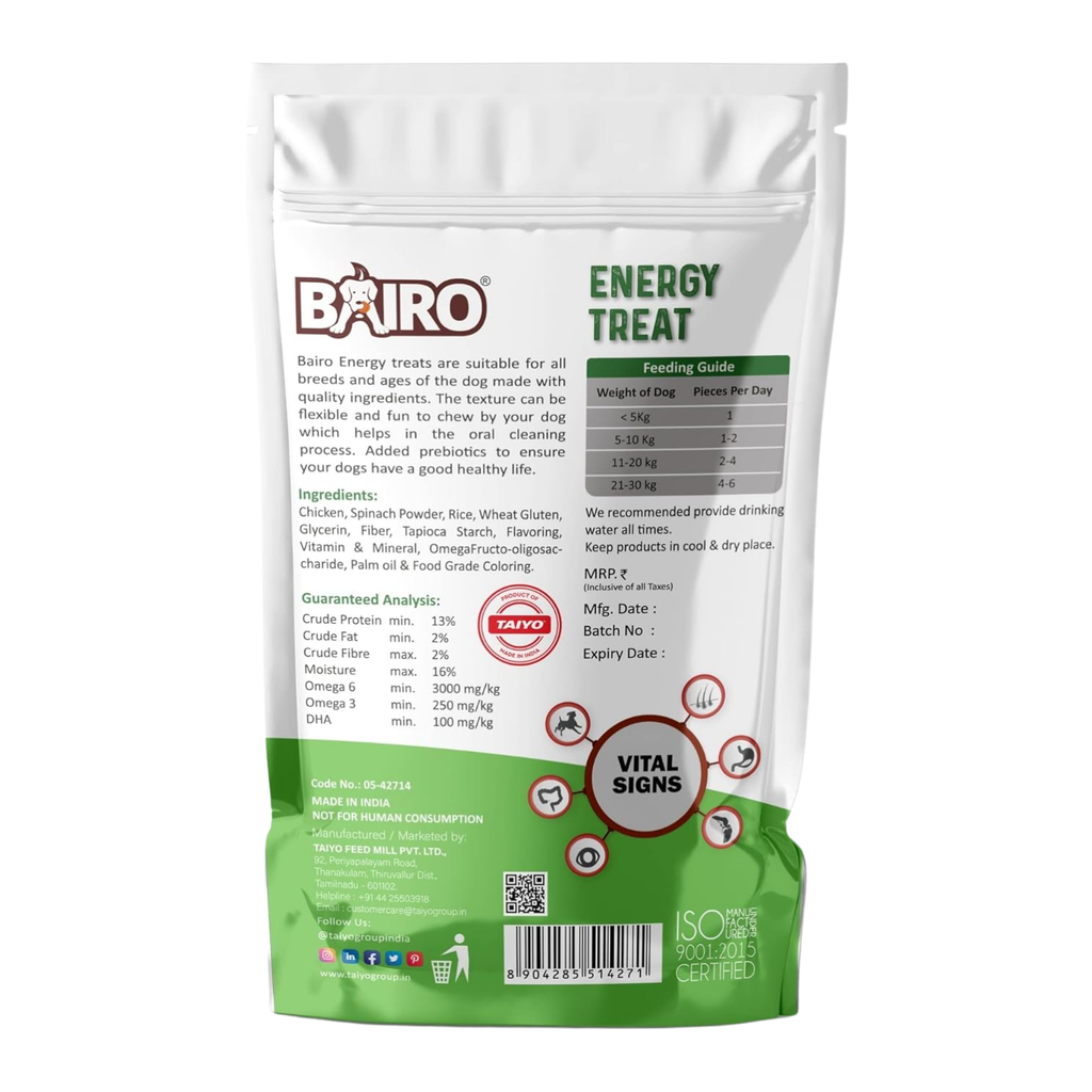 Bairo Energy Treats Chlorophyll 125g