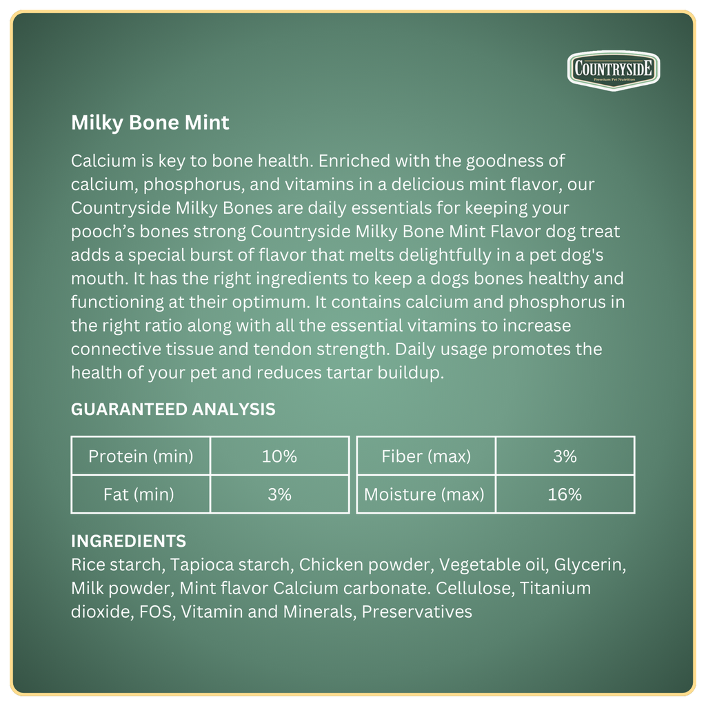 Countryside Milky Bone Small - Mint 250g