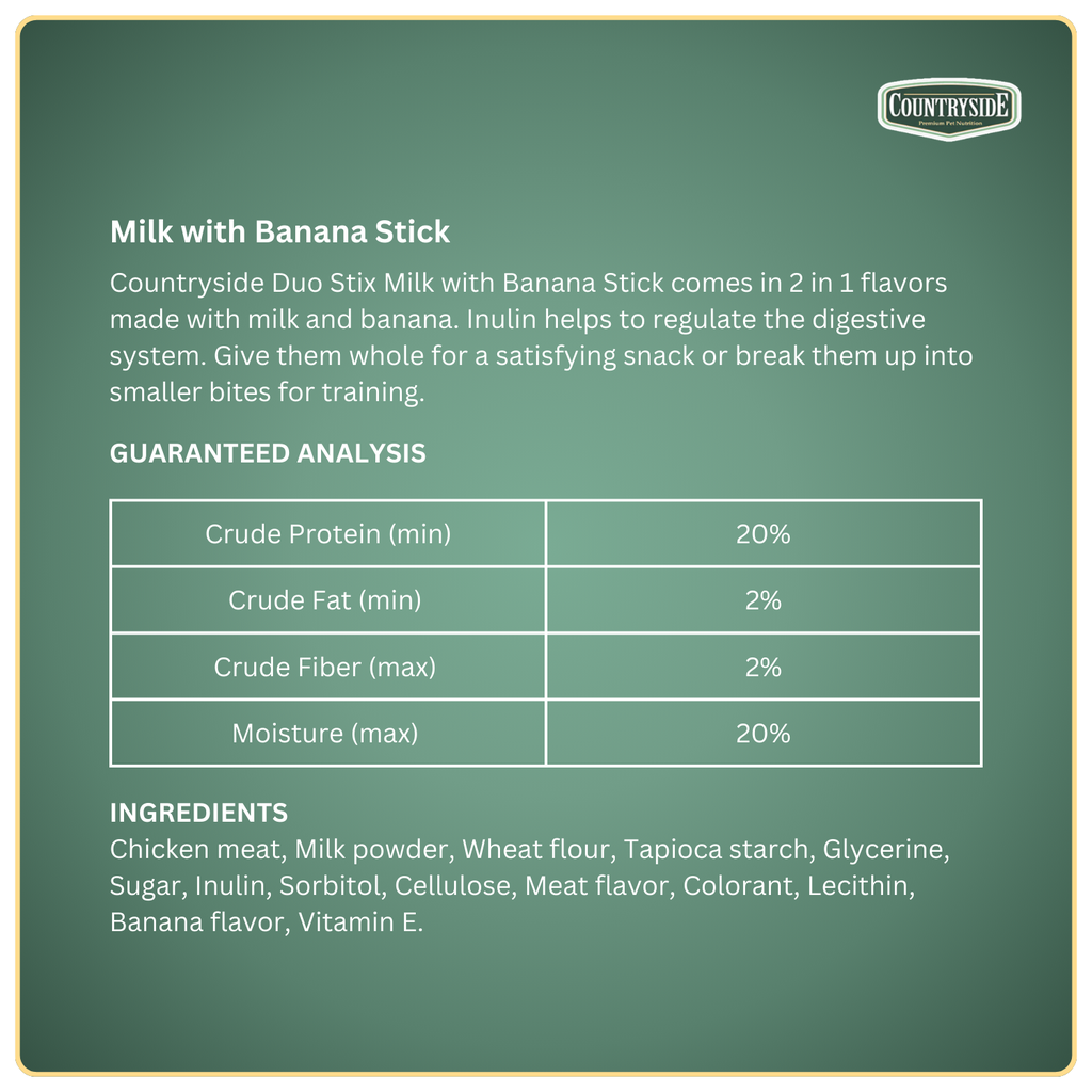 Countryside Duo Stick Milk with Banana 25g