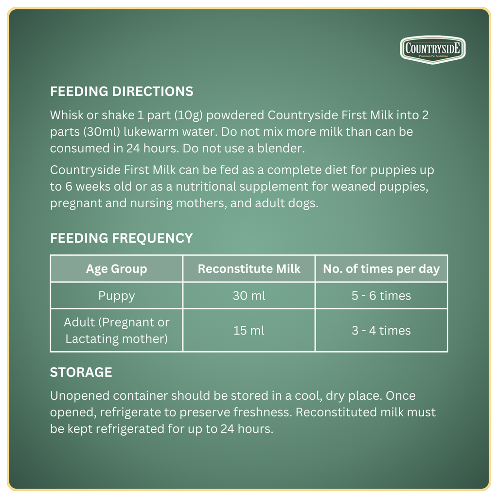 Countryside Puppy Milk 500g