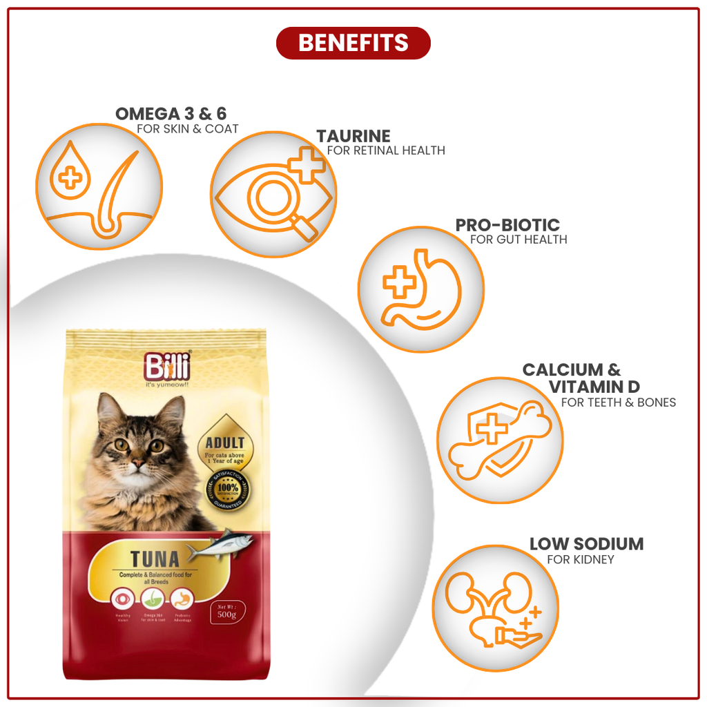 Billi Adult Cat Food Tuna 500g