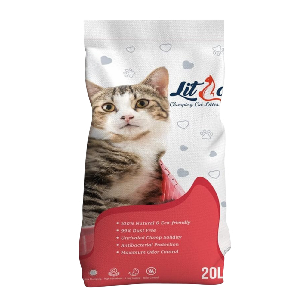 LitCat Cat Litter Apple Scent 20L - (With Free Scoop)