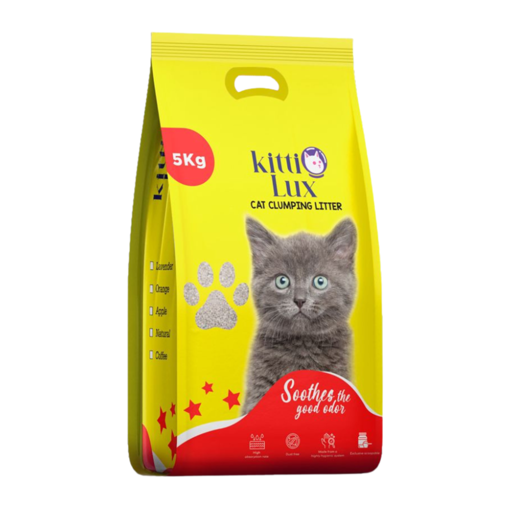 KittiLux Cat Clumping - Cat Litter 5Kg (Unscented)