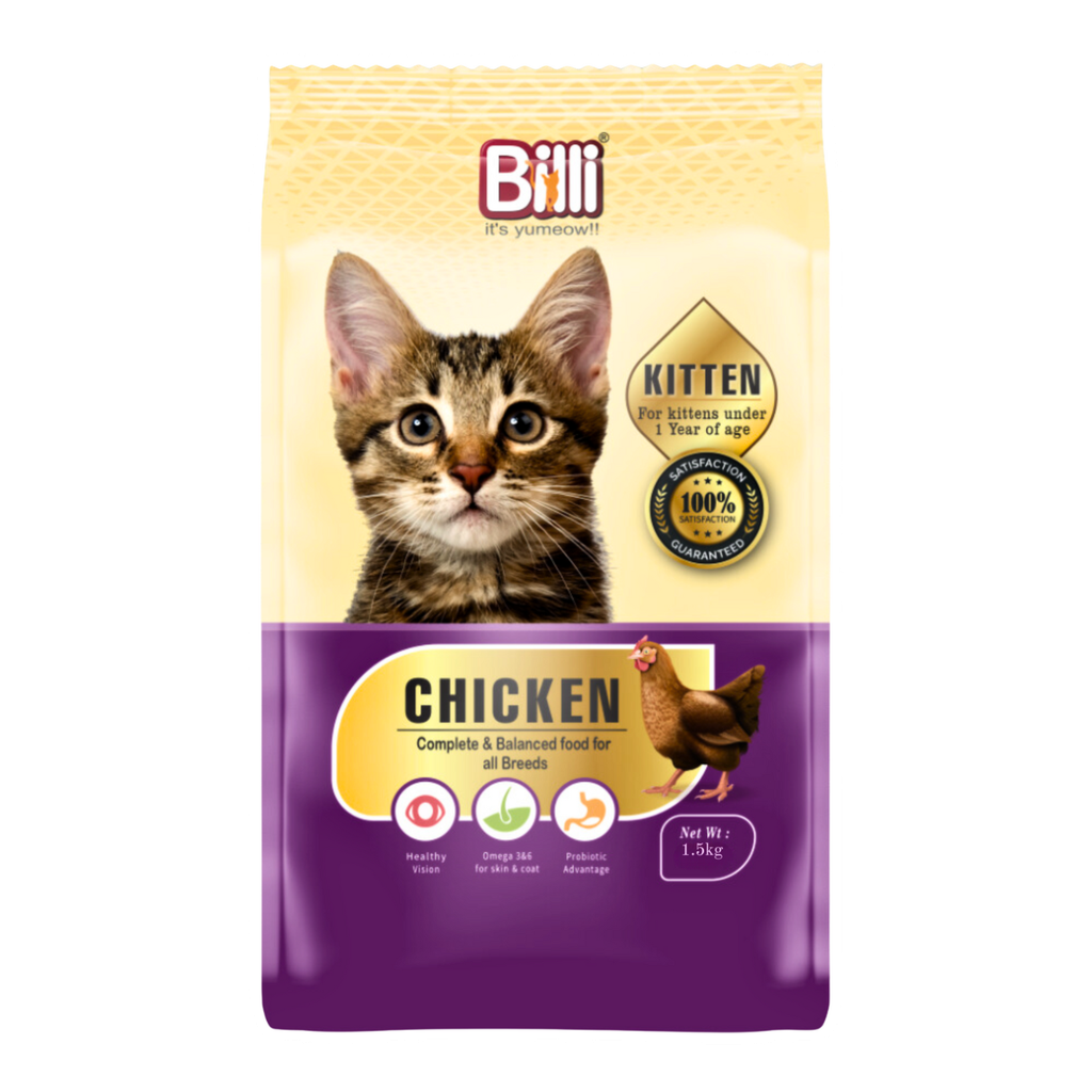 Billi Kitten Real Chicken Cat Food 1.5kg 