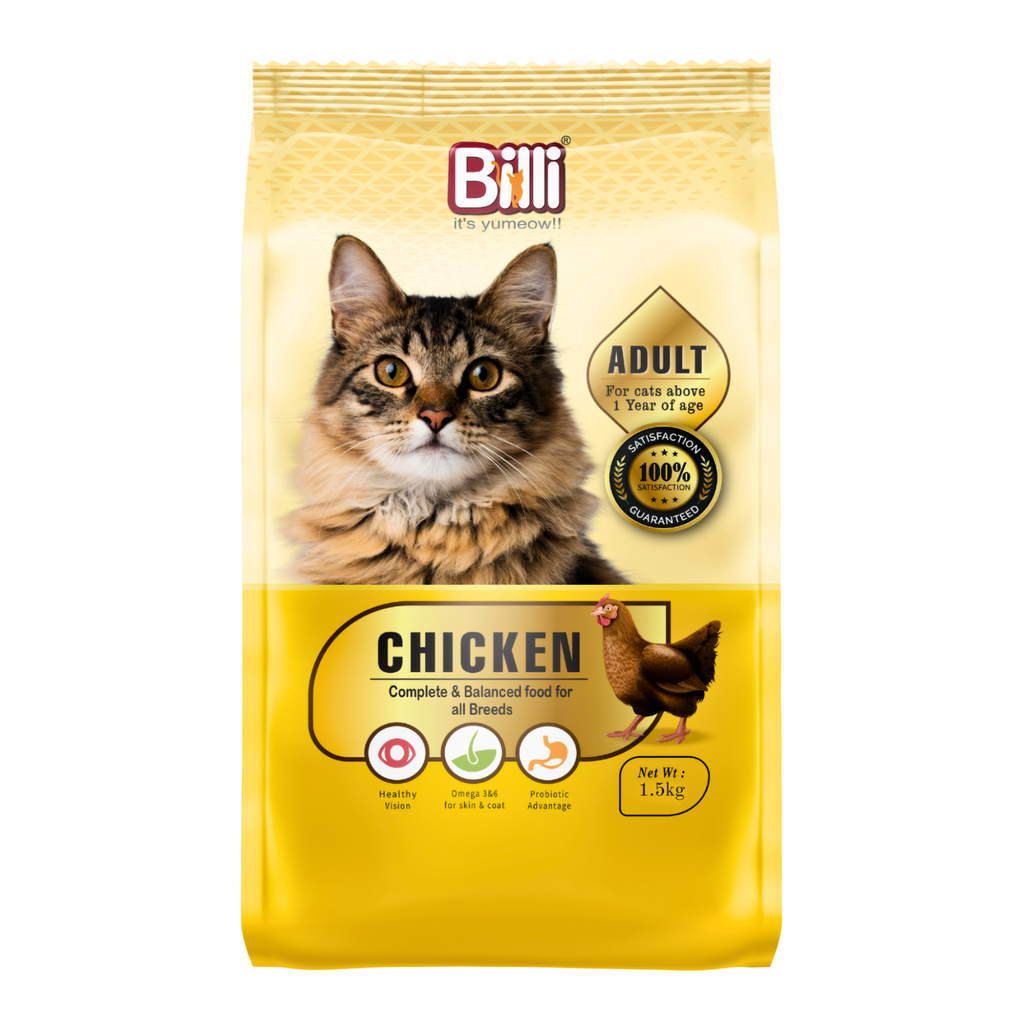 Billi Adult Real Chicken Cat Food 1.5 Kg