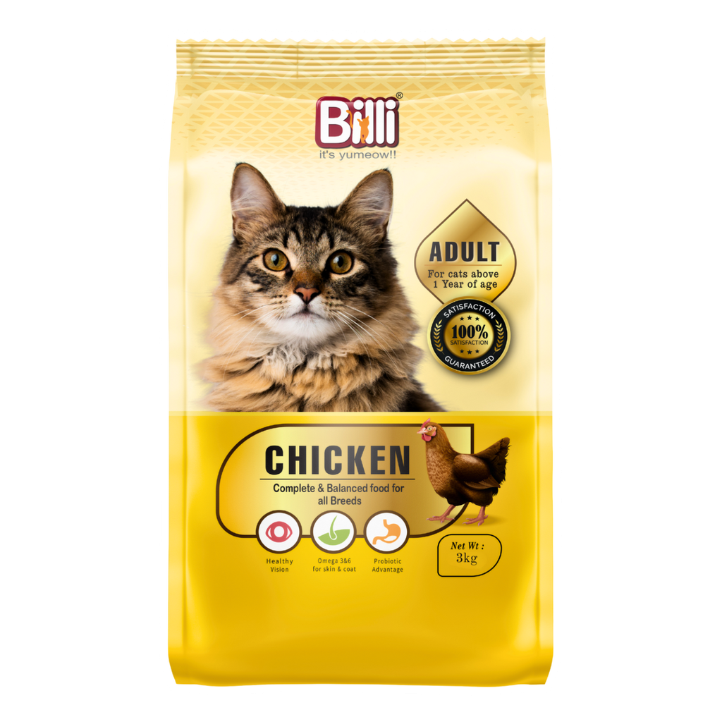 Billi Adult Real Chicken Cat Food 3 Kg