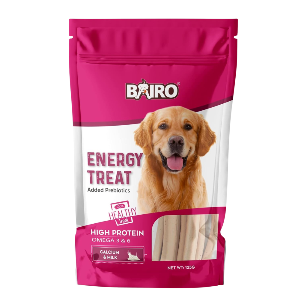 Bairo Energy Treats Calcium & Milk 125g