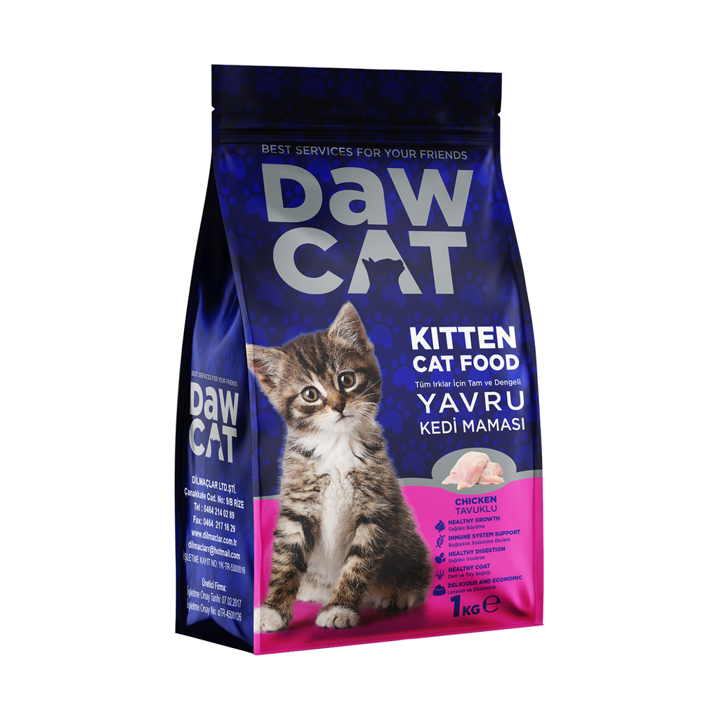 DawCat Kitten Cat Food Chicken 1Kg