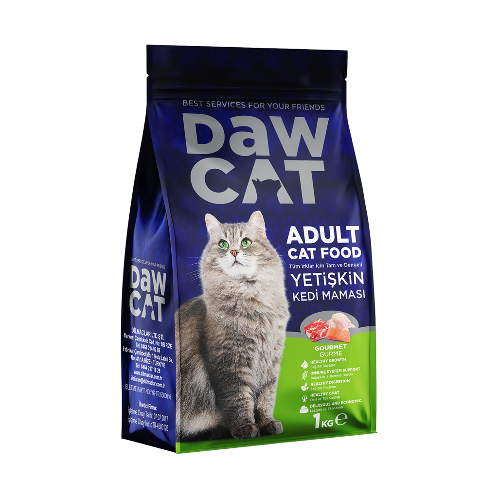 DawCat Gourmet Adult Cat Food 1kg