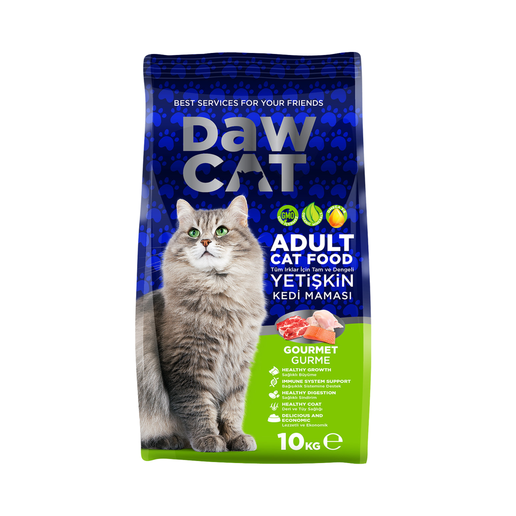 DawCat Gourmet Adult Cat Food 10kg