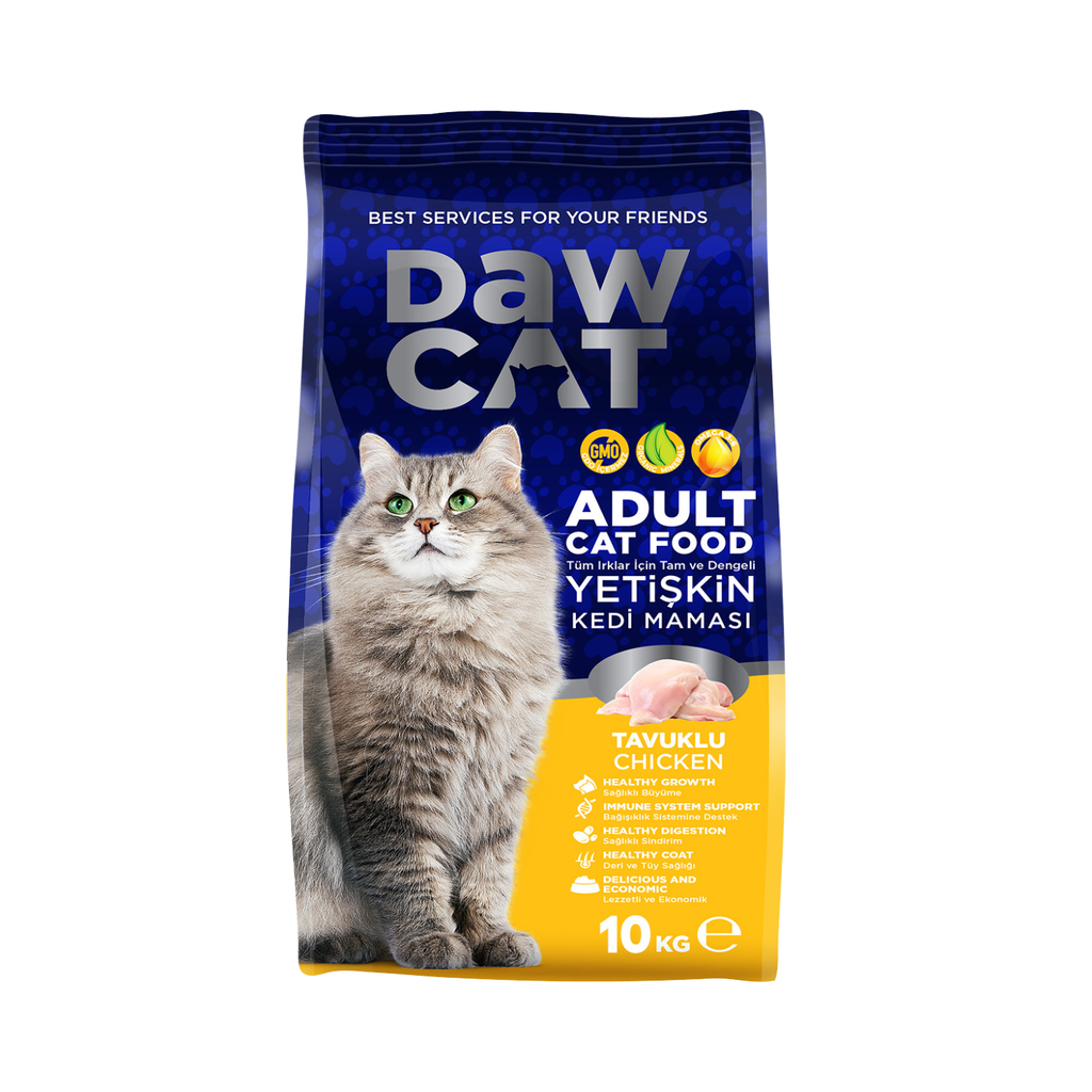 DawCat Adult Cat Food With Chicken 10kg