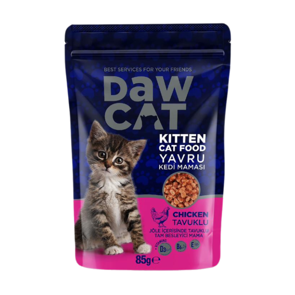 DawCat Kitten Wet Food Chicken Pouch 85g