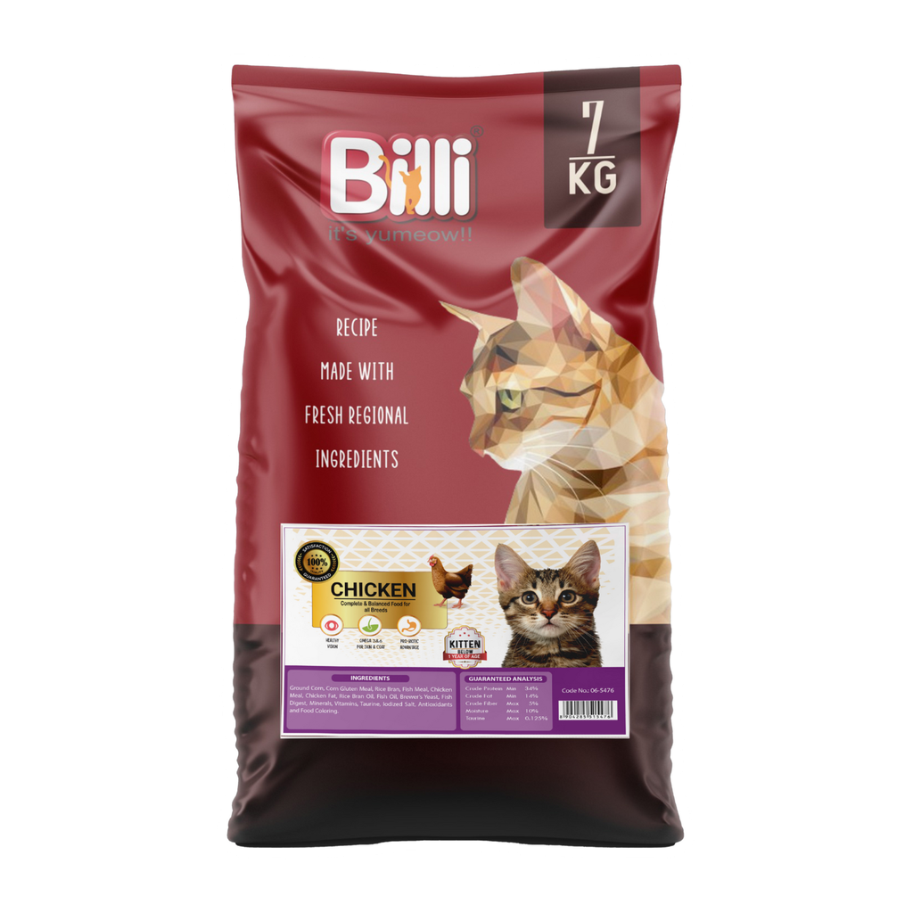 Billi Kitten Real Chicken Cat Food 7 kg 