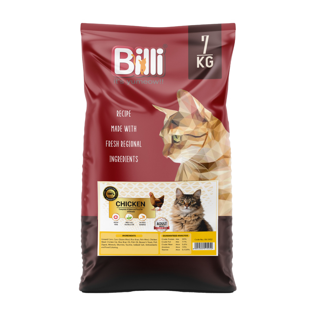 Billi Adult Real Chicken Cat Food 7 Kg