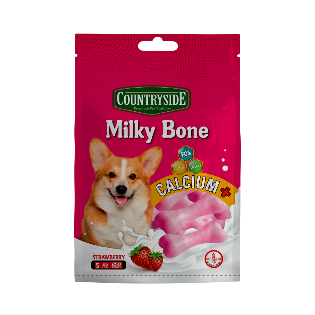 Countryside Milky Bone Small - Strawberry 250g