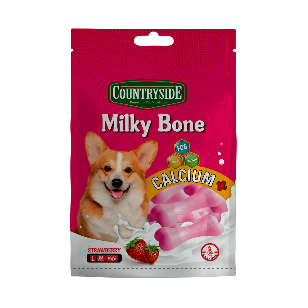 Countryside Milky Bone Small - Strawberry 260g