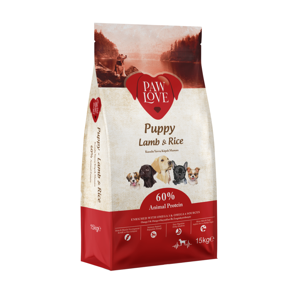 Paw Love Puppy Food Lamb 15Kg