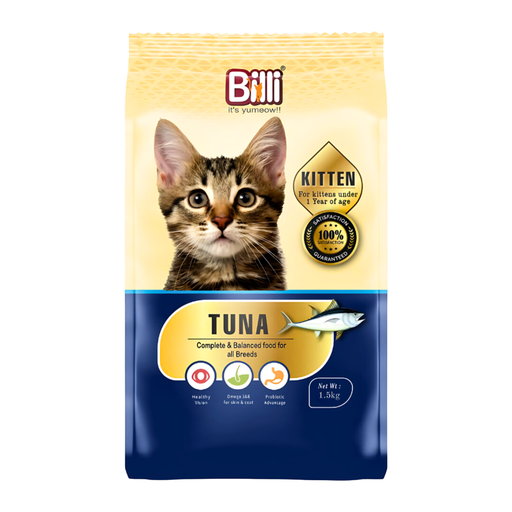 [8904285511034] Billi Kitten Real Tuna Fish Cat Food 1.5kg 