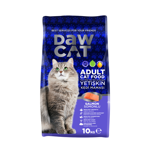 [8698726983664] DawCat Adult Cat Food With Salmon 10kg