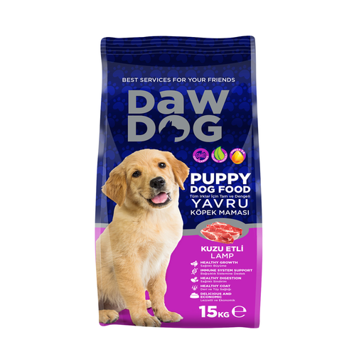 [8698726983886] DawDog Puppy Dog Food Lamb & Rice 15 Kg 