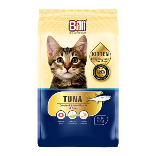 [8906074445278] Billi Kitten Real Tuna Fish Cat Food 500g