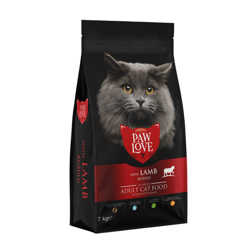 [8683262491957] Paw Love Adult Cat Food Lamb 7Kg