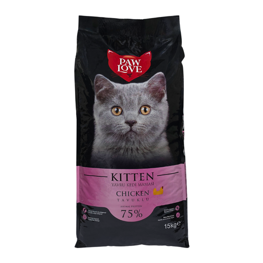 [8683262492015] Paw Love Kitten Cat food Chicken 15Kg