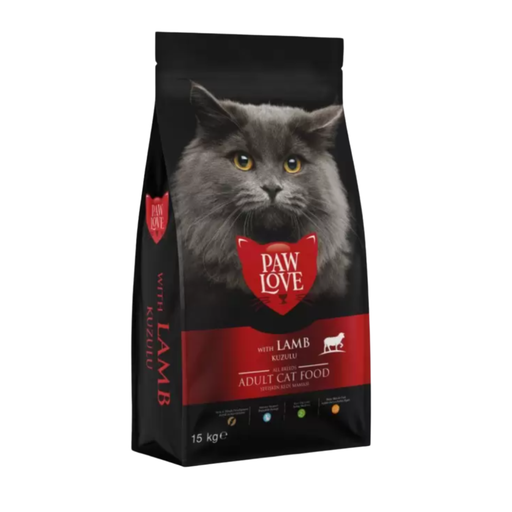 [8683262491803] Paw Love Adult Cat food Lamb 15Kg