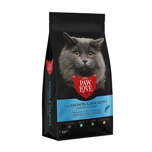 [8683262491964] Paw Love Adult Cat Food Salmon & Anchovy 7Kg